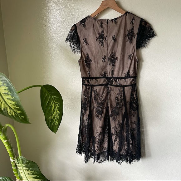 Lulus | Liano Black Lace Skater Dress - Picture 6 of 7